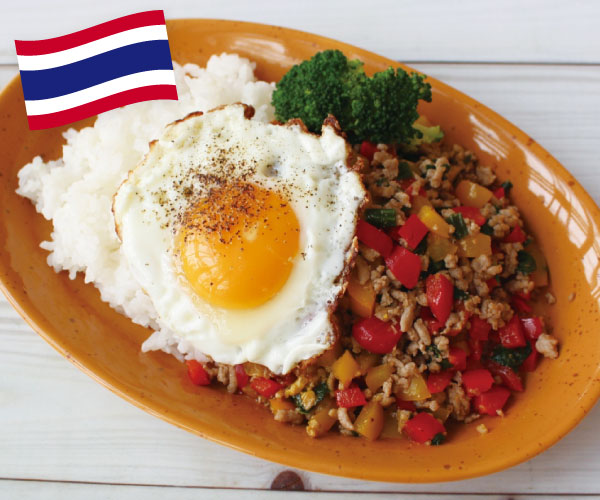 和風ガパオライス（タイ）