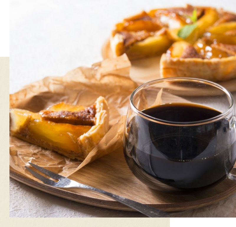 アップルパイと銀の森珈琲セット