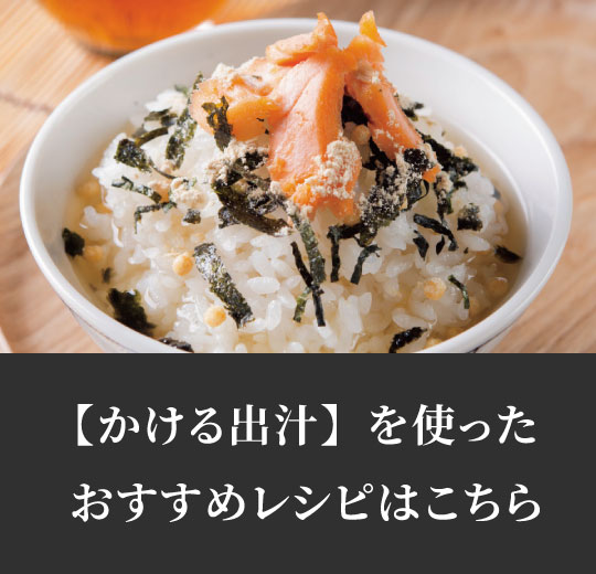 かける出汁おすすめレシピ
