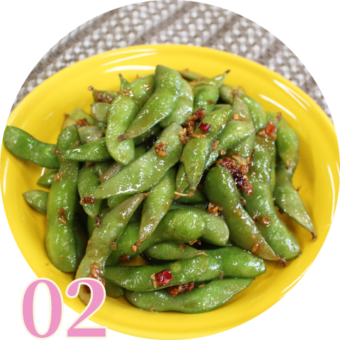 枝豆ペペロンチーノ