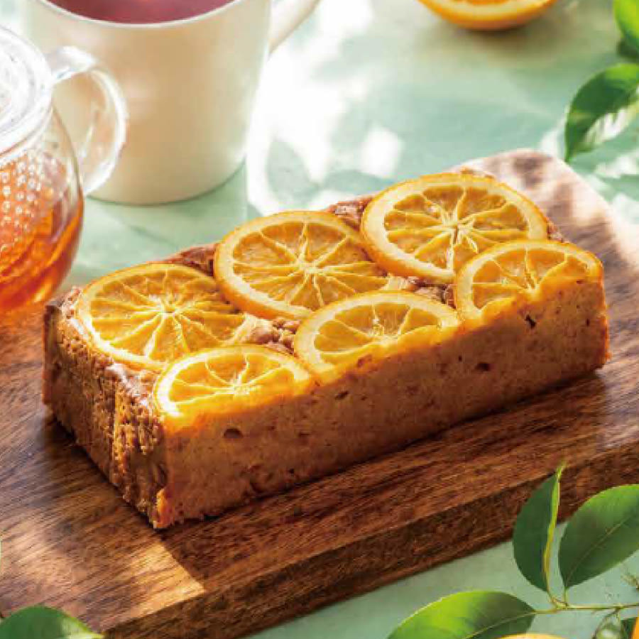 キャラメルオレンジのパウンドケーキ